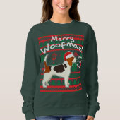 Beagle Merry Woofmas Ugly Christmas Sweater Sweatshirt (Vorderseite)