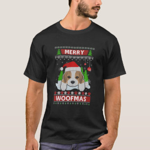 Beagle Merry Woofmas Ugly Christmas Sweater T-Shirt