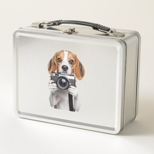 Beagle Metall Brotdose (Vorderseite)