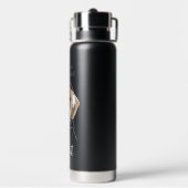 Beagle mit Bubblegum Funny Dog abkühlen Trinkflasche (Hinten)