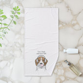 Beagle mit Bubblegum Niedlich Funny Funny Dog Badhandtuch Set