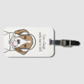 Beagle mit Bubblegum Niedlich Funny Funny Dog Gepäckanhänger (Vorderseite (Horizontal))