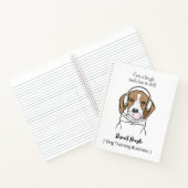 Beagle mit Bubblegum Niedlich Funny Funny Dog Notizblock (Innenseite)