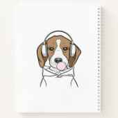 Beagle mit Bubblegum Niedlich Funny Funny Dog Notizblock (Rückseite)
