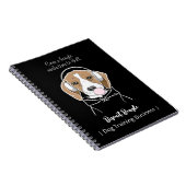 Beagle mit Bubblegum Niedlich Funny Funny Dog Notizblock (Rechte Seite)