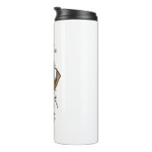 Beagle mit Bubblegum Niedlich Funny Funny Dog Thermosbecher (Nach rechts gedreht)