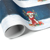 Beagle mit Weihnachtsgeschenke Geschenkpapier (Rolleneckpunkt)