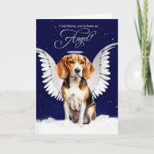 Beagle mit Wings Angel Dog Weihnachten (Vorderseite)