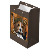 Beagle Mittlere Geschenktüte (Vorderseite Schrägansicht)