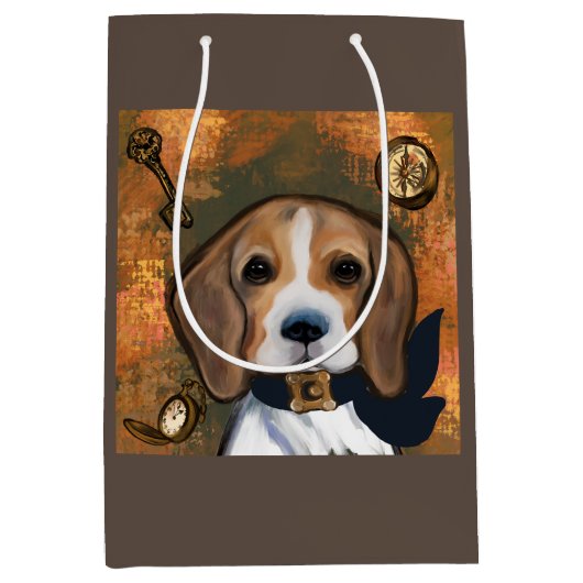 Beagle Mittlere Geschenktüte (Vorderseite)