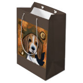 Beagle Mittlere Geschenktüte (Rückseite Schrägansicht)