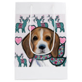 Beagle Mittlere Geschenktüte (Rückseite)