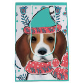 Beagle Mittlere Geschenktüte (Rückseite)