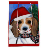 Beagle Mittlere Geschenktüte (Rückseite)