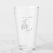 Beagle Moderne Kunst niedlicher Hundeschuh Glas (Rückseite)