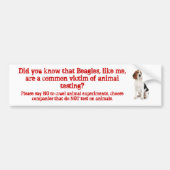 Beagle mögen me/animal Prüfung Autoaufkleber (Vorne)