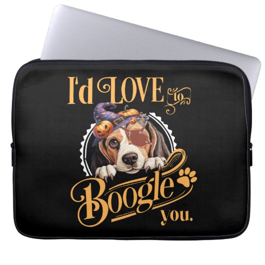 Beagle Mom Halloween Dog Lover Laptopschutzhülle (Vorderseite)