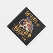 Beagle Mom Halloween Dog Lover Serviette (Ecke)