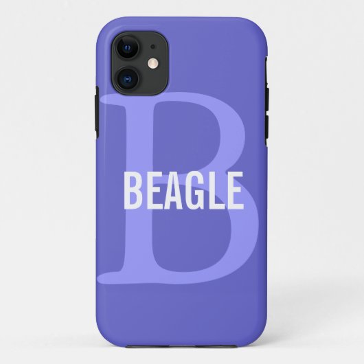 Beagle-Monogramm Case-Mate iPhone Hülle (Rückseite)
