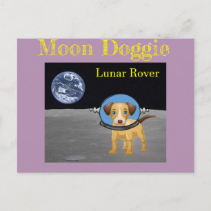 Beagle Moon Dog Lunar Rover von Funnycomb Postkarte