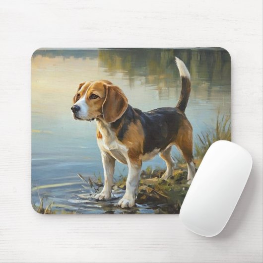 Beagle Mousepad (Mit Mouse)