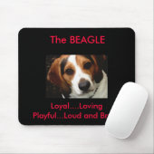 Beagle Mousepad (Mit Mouse)