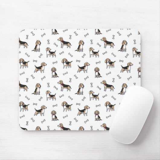 Beagle Mousepad (Mit Mouse)