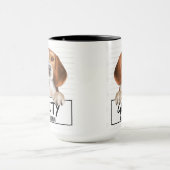 Beagle Mugshot Guilty Dog Tasse (Zentrum)