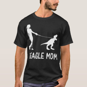 Beagle-Mutter-Hund Beagle-Mama Dinosaur Frauen Müt T-Shirt
