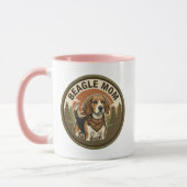 Beagle-Mutter-Kaffeetasse | Beagle-Hundemutter-Ges Tasse (Links)