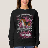 Beagle-Mutter Sweatshirt (Vorderseite)