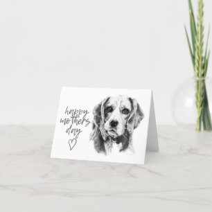 Beagle-Muttertagskarte Feiertagskarte