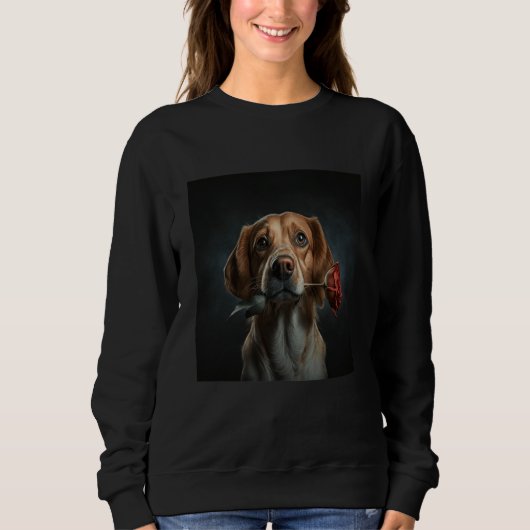 Beagle My Valentine Date Sweatshirt (Vorderseite)