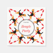 Beagle Napkins Serviette (Vorderseite)