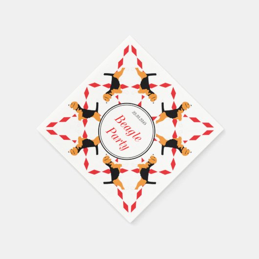 Beagle Napkins Serviette (Ecke)