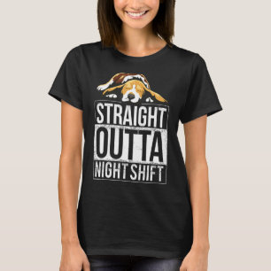 Beagle Niedlich Napping Night Shift T-Shirt