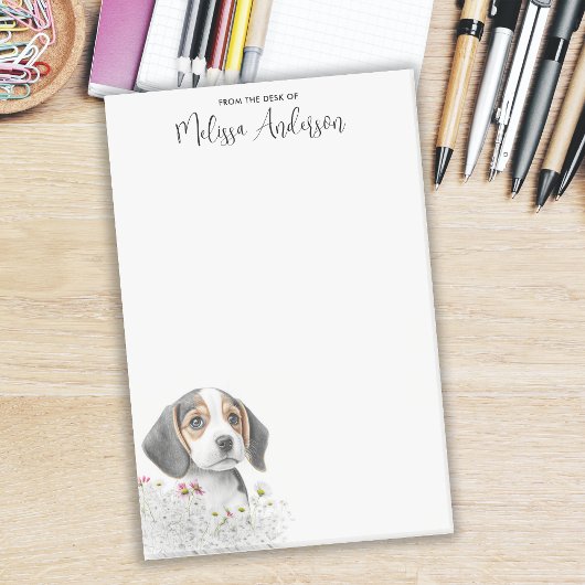 Beagle Niedlich Welpe Personalisiert Hund Lover Post-it Klebezettel