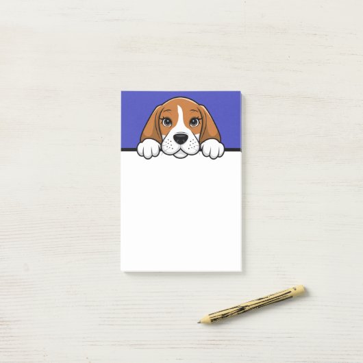 Beagle Niedlich Welpen Hund Lover Beagles Geschenk Post-it Klebezettel (Auf Schreibtisch)