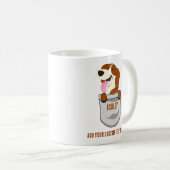 Beagle Niedlicher Hund Vater Mama Kaffeetasse (VorderseiteRechts)