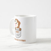 Beagle Niedlicher Hund Vater Mama Kaffeetasse (Vorderseite Links)