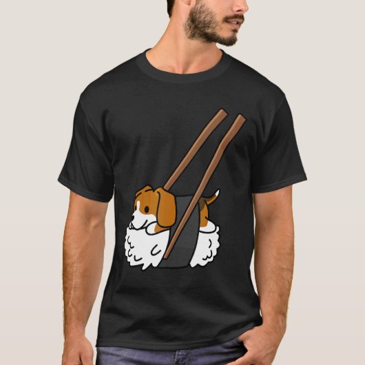 Beagle Nigiri Sushi Dog T-Shirt (Vorderseite)