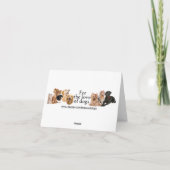 Beagle-Note-Karte Feiertagskarte (Rückseite)