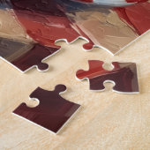 Beagle Nudging Santa's Christmas Cookies Hat Puzzle (Seite)