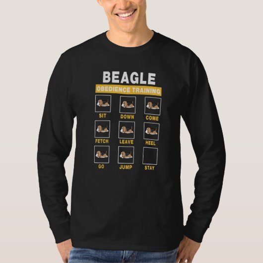 Beagle Obedience Training Dog Guide to Trainer Fun T-Shirt (Vorderseite)