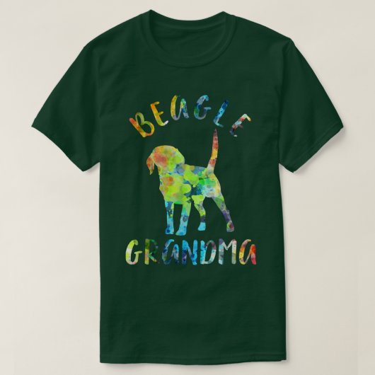 Beagle Oma Funny Beagle Eigentümer T-Shirt (Design vorne)