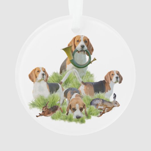 Beagle Ornament (Rückseite)