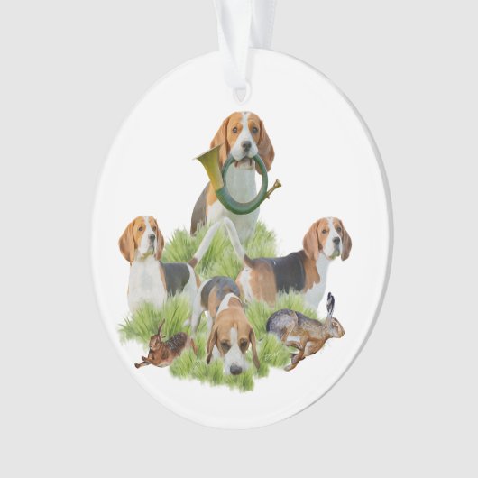 Beagle Ornament (Vorderseite)
