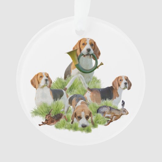 Beagle Ornament (Vorderseite)