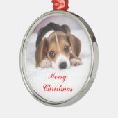 Beagle Ornament Aus Metall (Links)