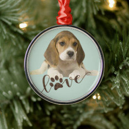 Beagle Ornament Aus Metall